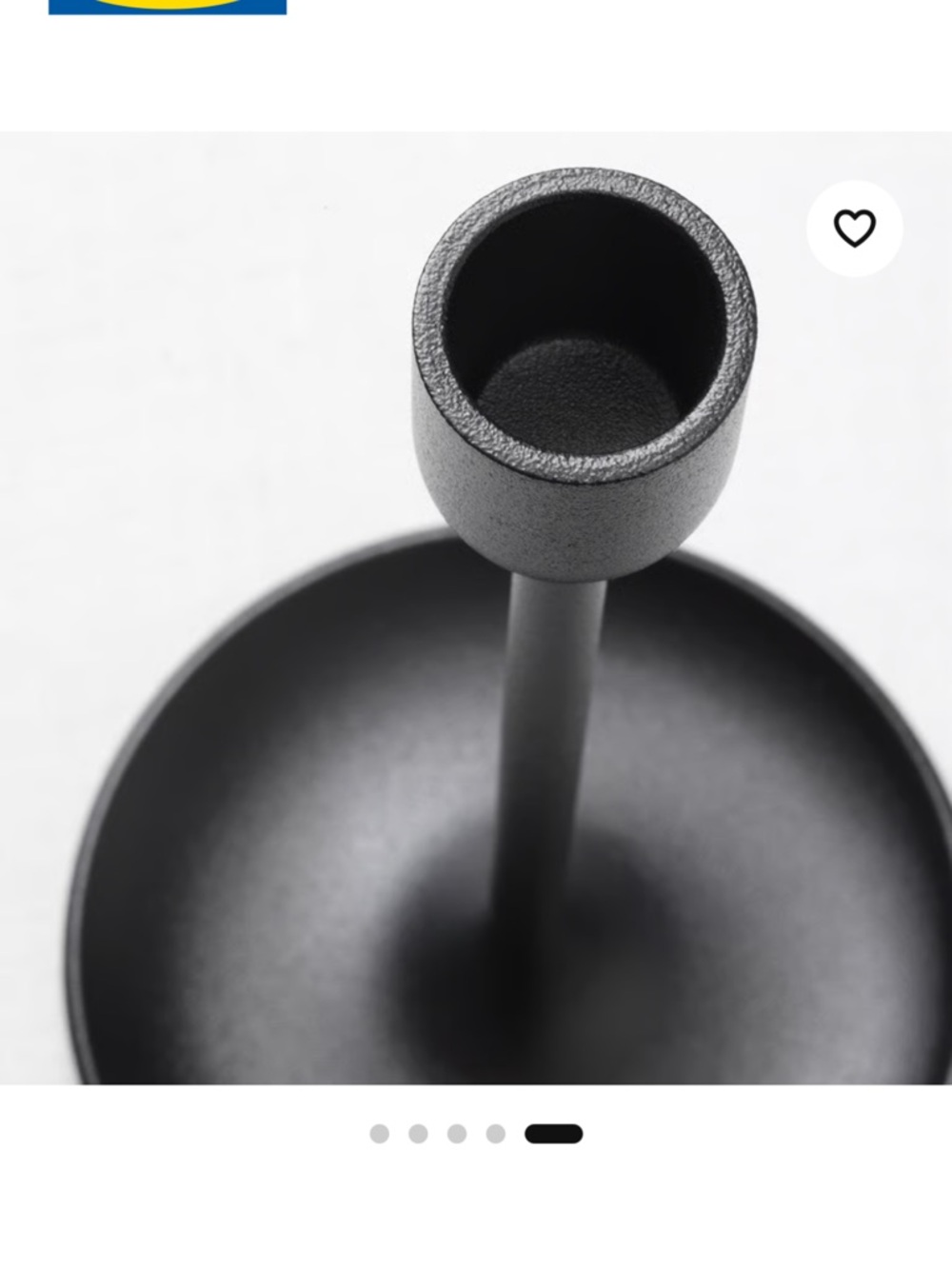 IKEA Black Metal Candle Holders - Set of 3 - Picture 5 of 6